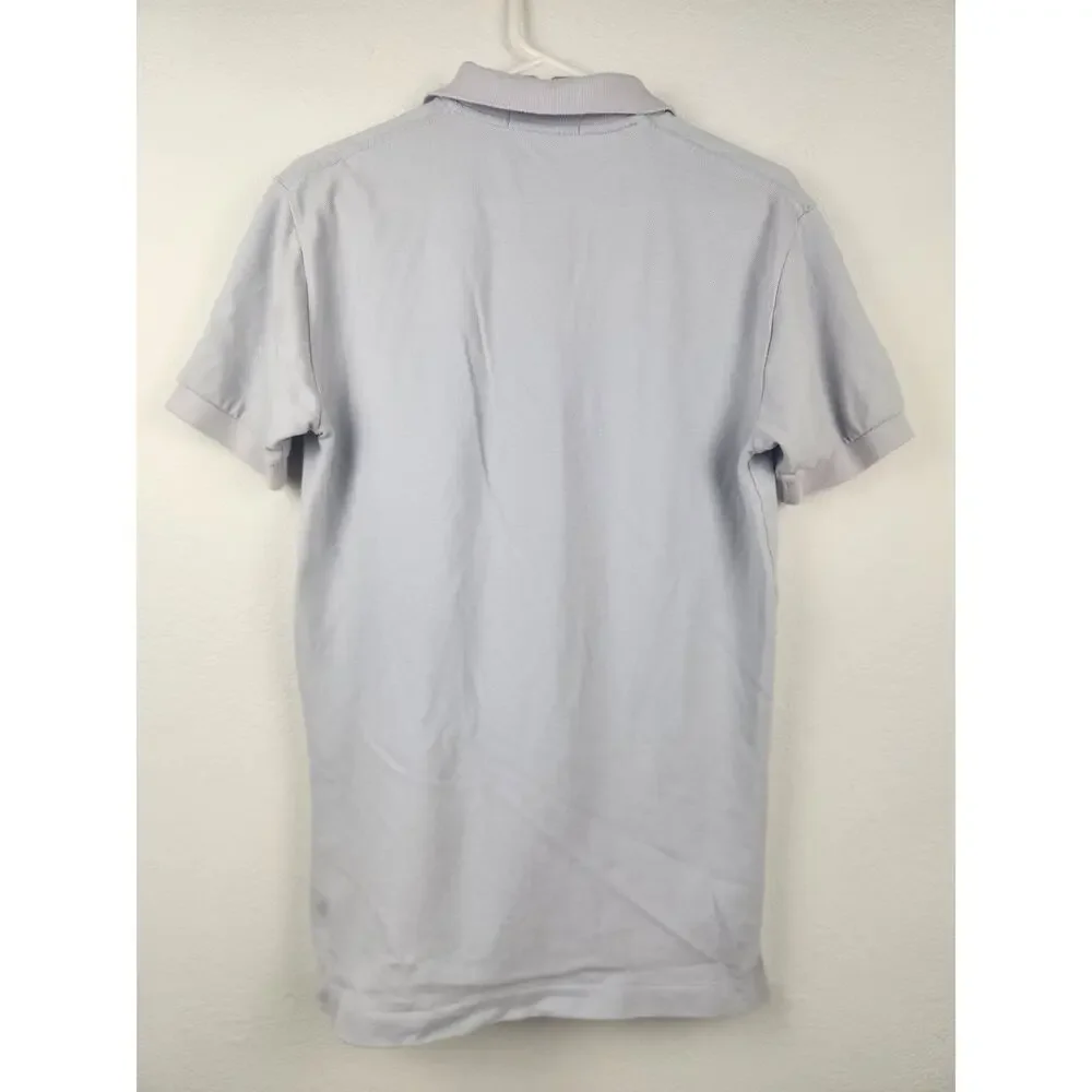 Vintage Ralph Lauren Polo Shirt Short Sleeve Men Small Light Purple Horse Logo